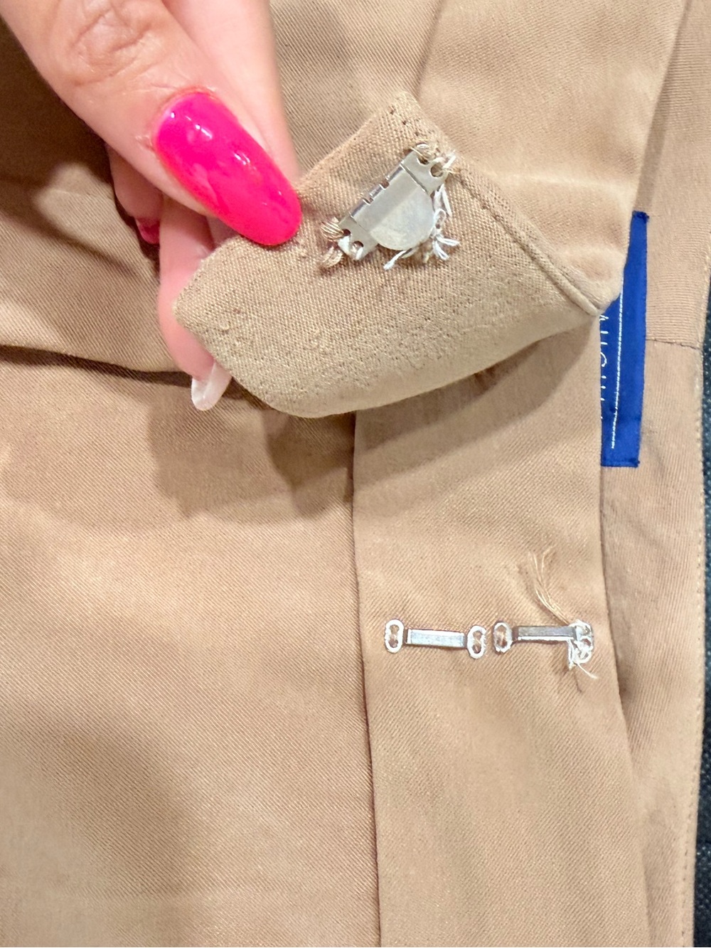 đĽJ McLaughlin Womenâs Classic Dress Pants in Light Brown Size 12 EUCđĽ - Picture 8 of 8